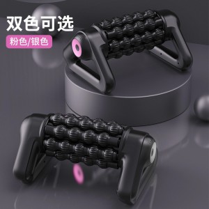 三角滚轮按摩器居家腰部肩颈按摩仪USB充电按摩多档按摩器械